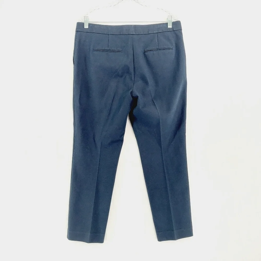 Ann Taylor Navy Blue Eva Ankle Pants Business Casual Trousers P6756 - Picture 4 of 9
